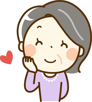 笑顔のシニア